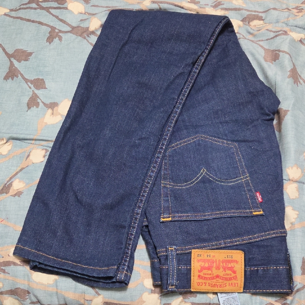 Levi's Men's Indigo Straight-Leg Jeans